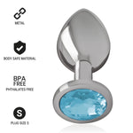 Plug Anal Intense avec Bijou Éclatant Aluminium - Vignette | Adopt1toy