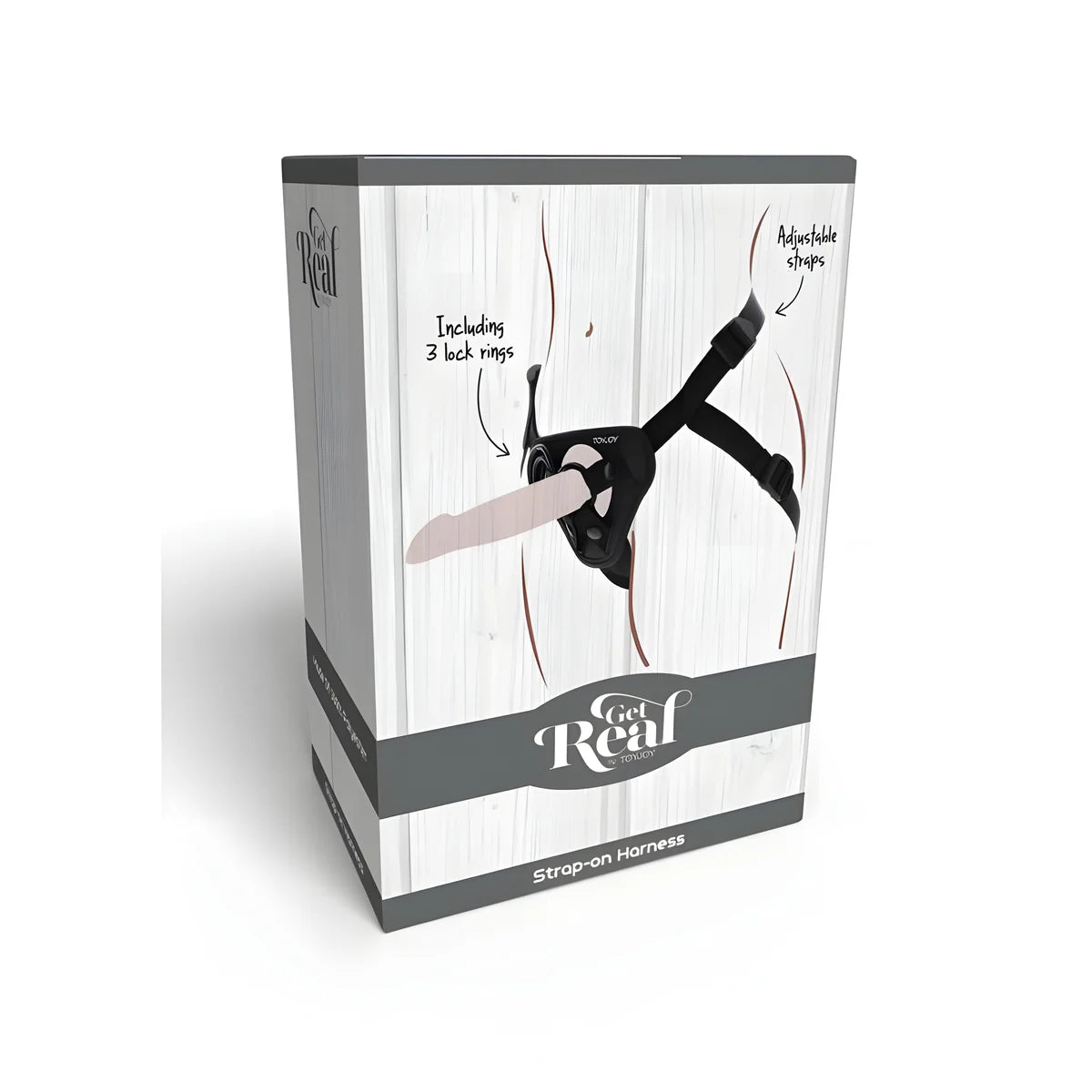 get real harnais sangle noir