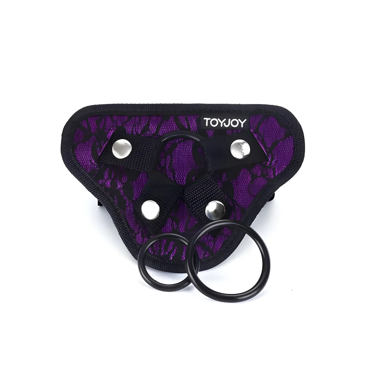 get real harnais en dentelle strap on violet