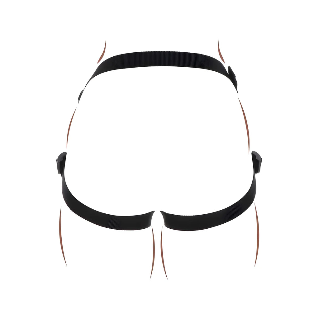 get real harnais en dentelle strap on violet