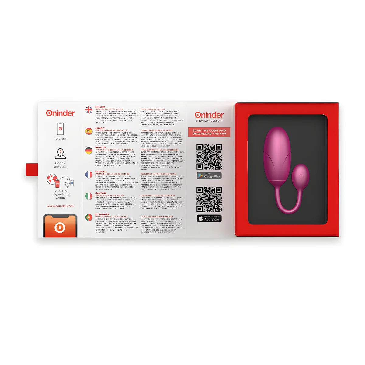 oninder oeuf vibrant tokyo rose 7 5 x 3 2 cm application gratuite