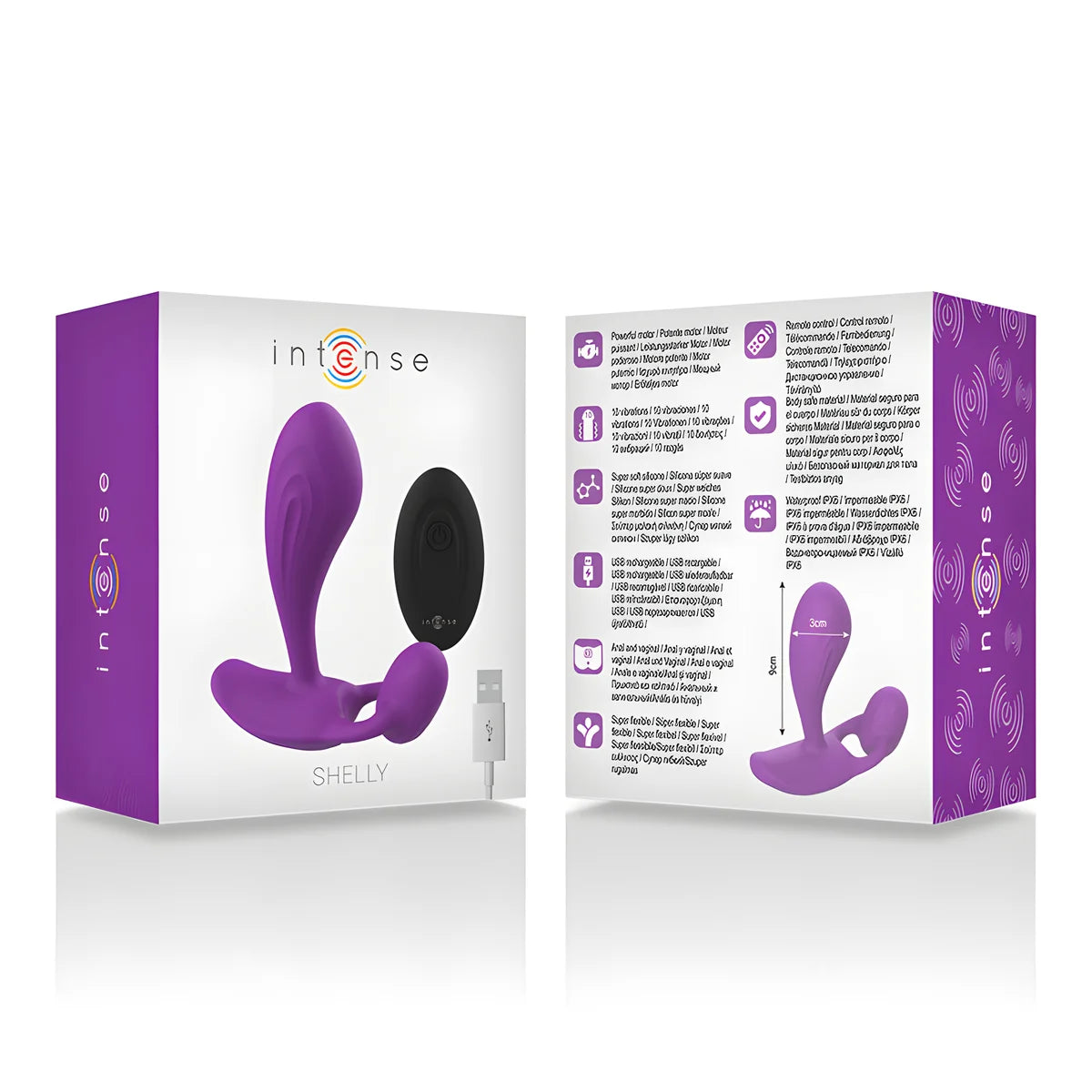 intense telecommande anal shelly plug violet