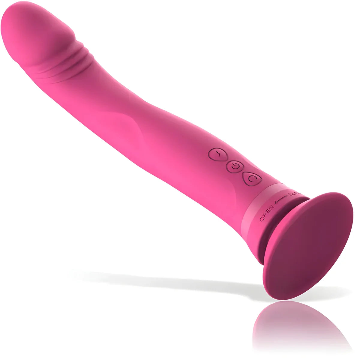 intense gode vibrateur en silicone rose michelangelo