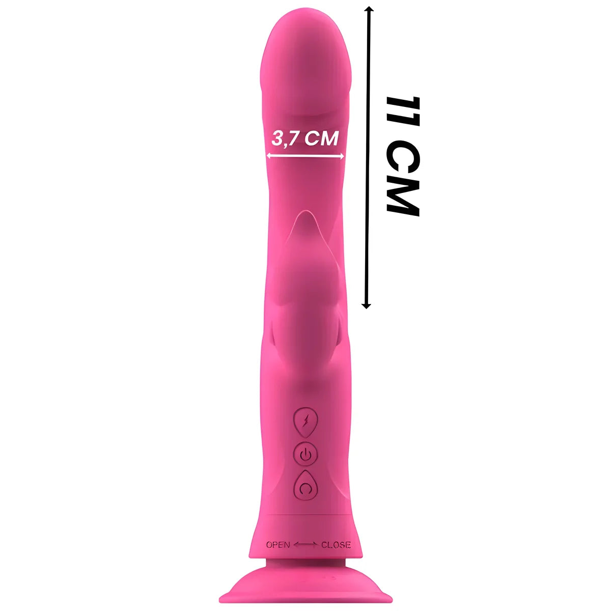 intense vibrateur julio rabbit silicone rose