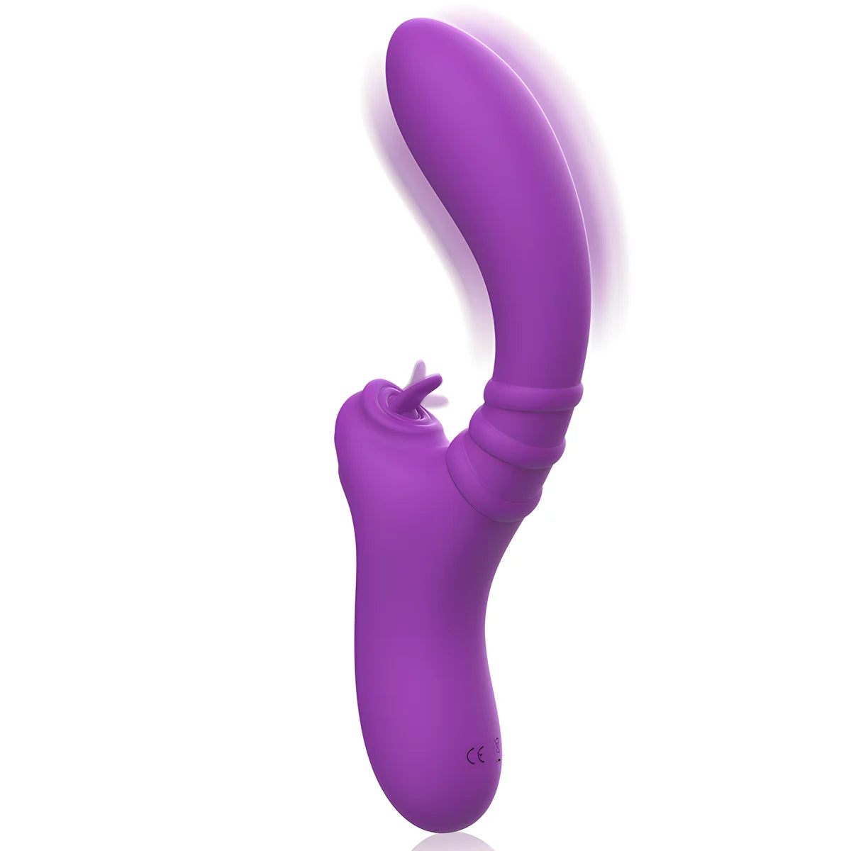 intense vibrateur flexible harry avec langue violet