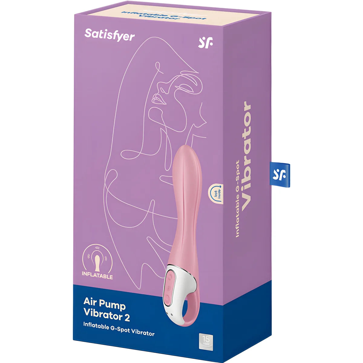 satisfyer vibrateur pompe a air 2 rose