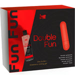 INTT RELEASES - KIT DOUBLE FUN AVEC BULLET VIBRANT ET GEL DE MASSAGE À LA FRAISE - Vignette | Adopt1toy