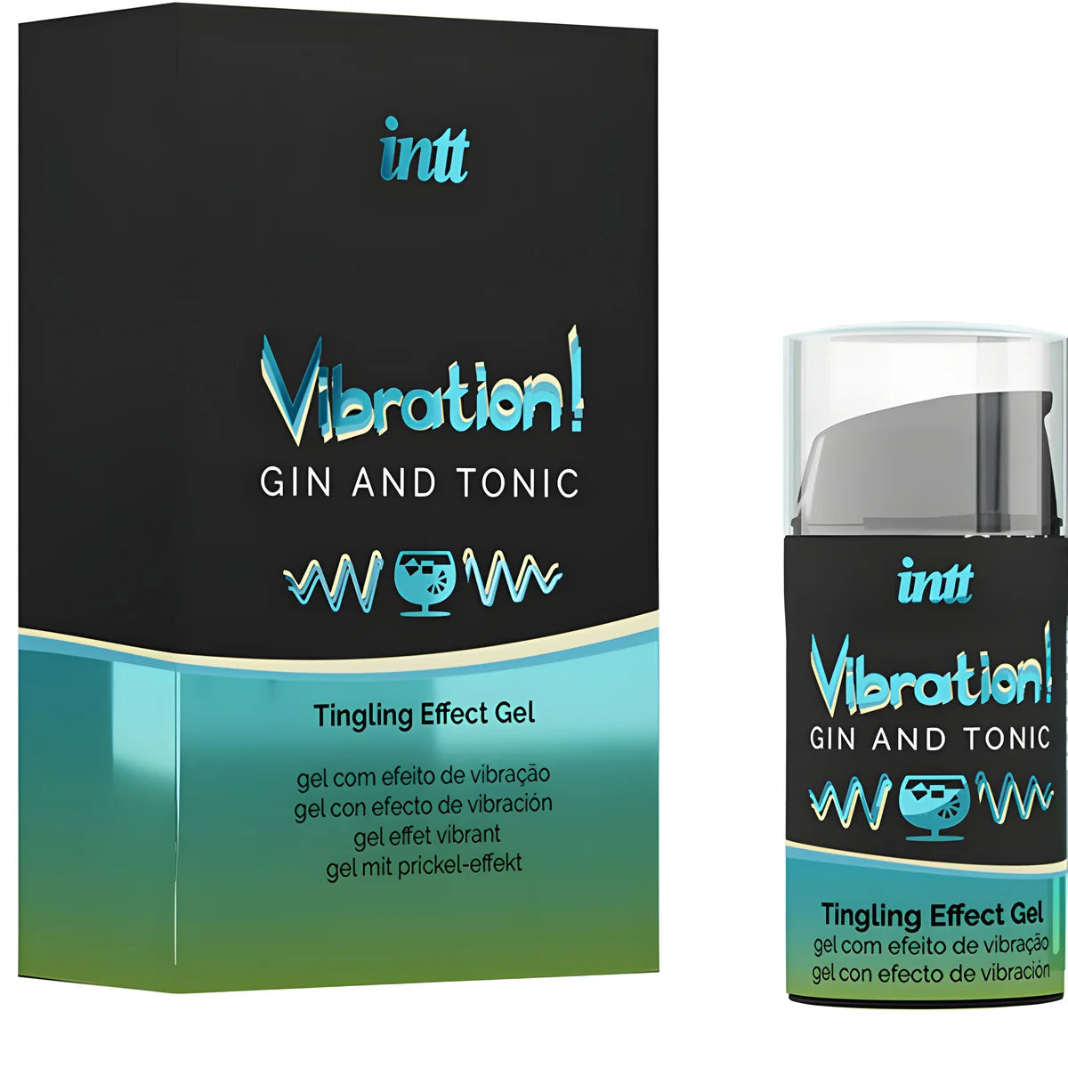 intt gel vibrateur liquide puissant stimulant intime gin tonic 15ml