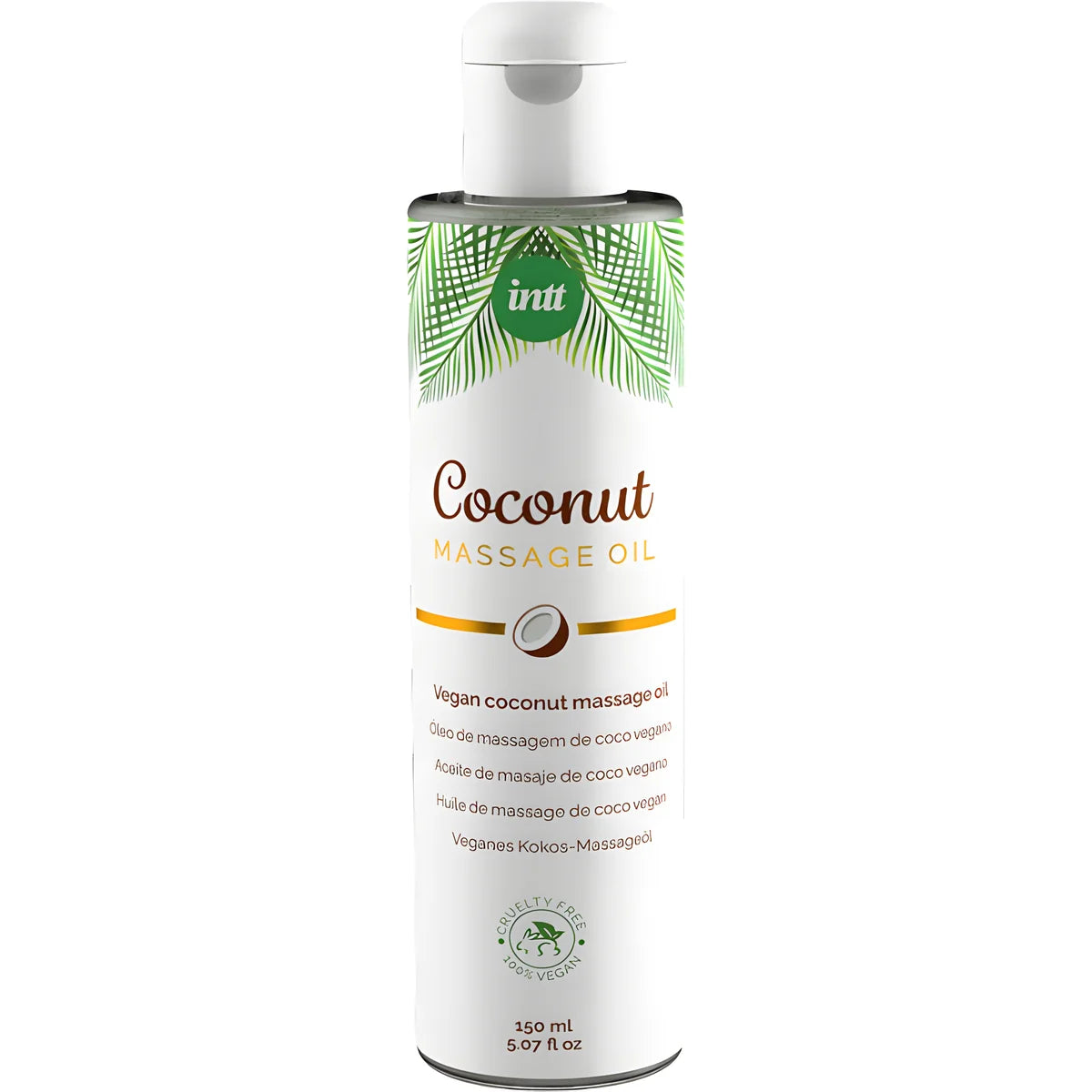 intt huile de massage vegetalienne douce au saveur relaxante de noix de coco