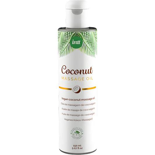 intt huile de massage vegetalienne douce au saveur relaxante de noix de coco