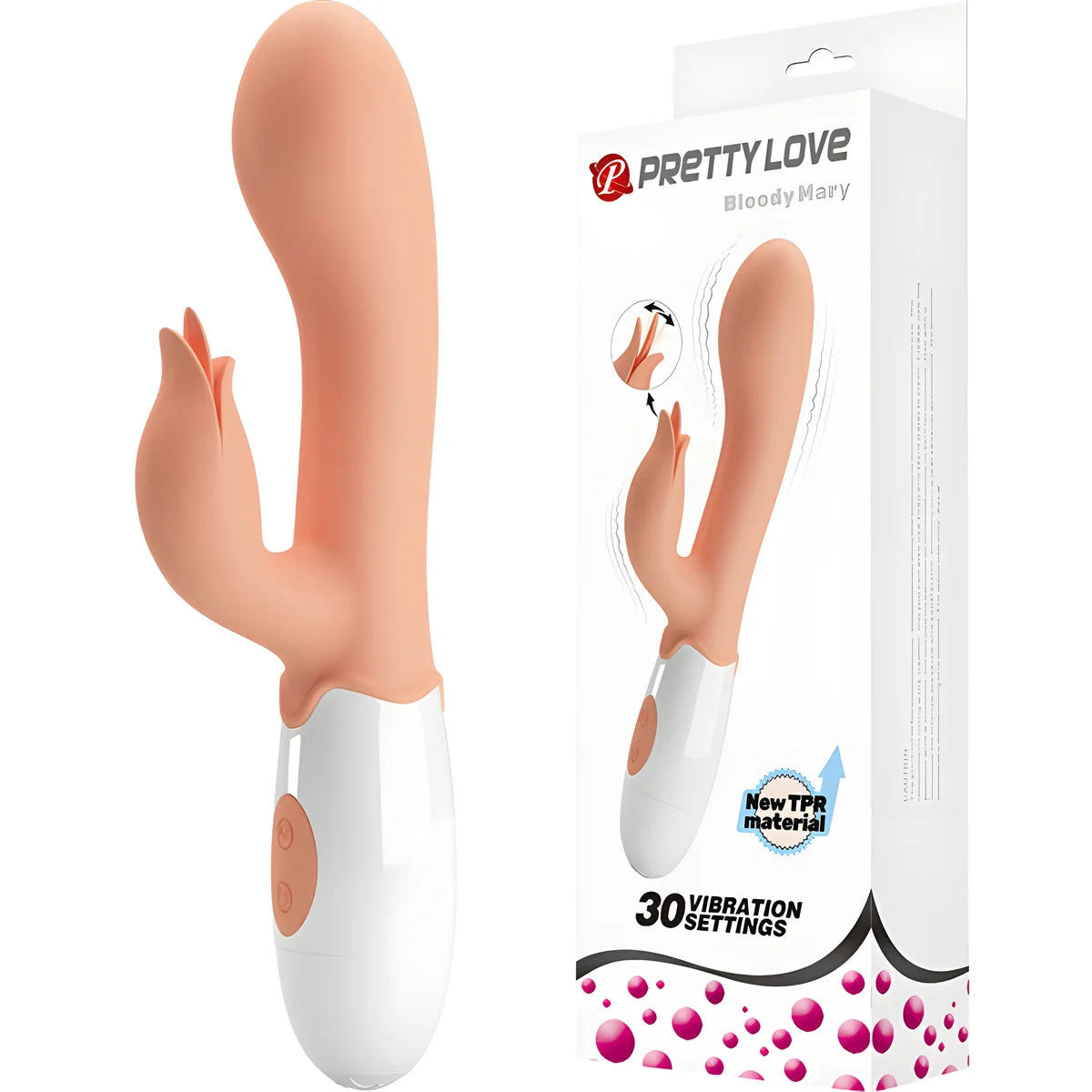 pretty love bloody mary vibrateur avec stimulateur
