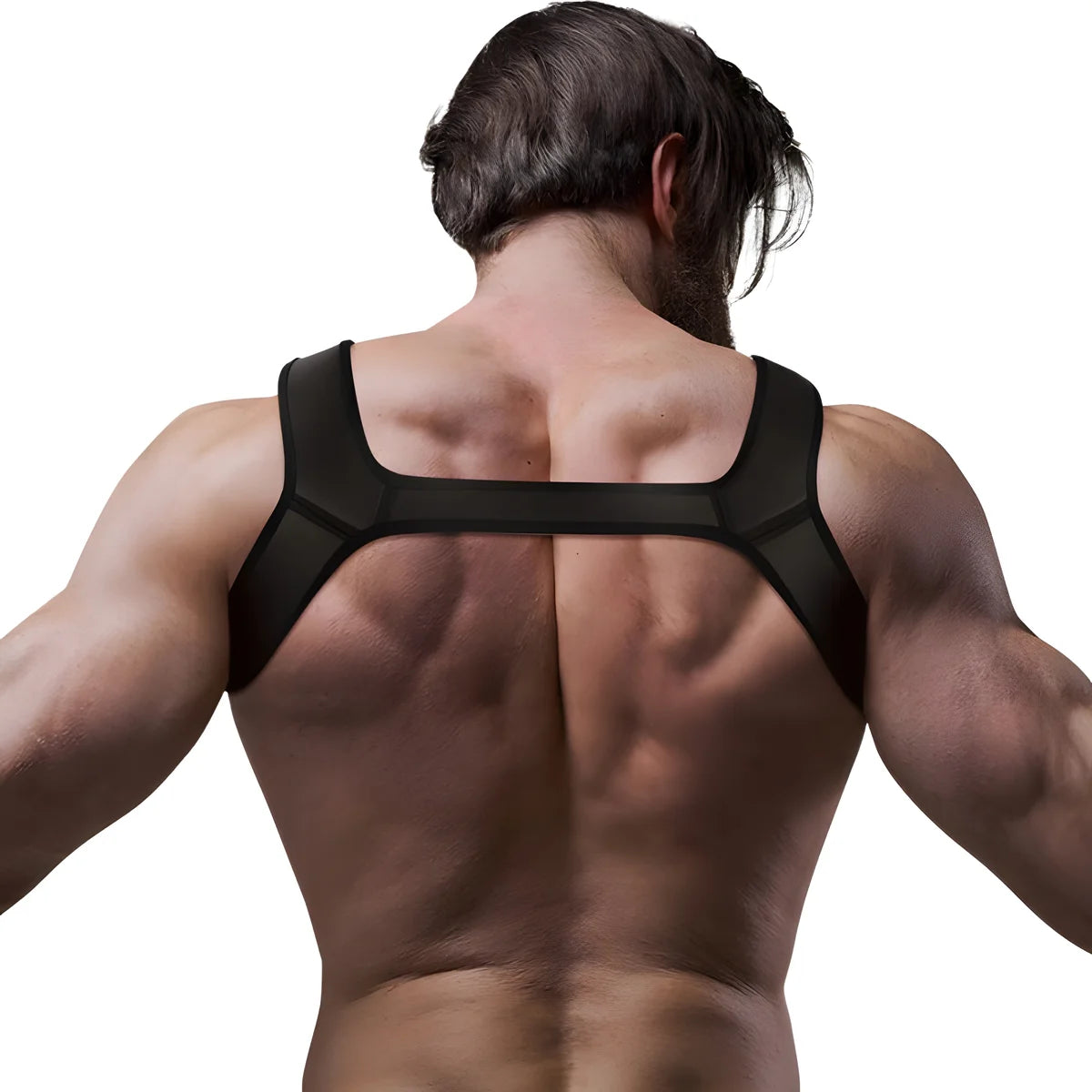 fetish submissive attitude harnais poitrine en neoprene pour homme taille m