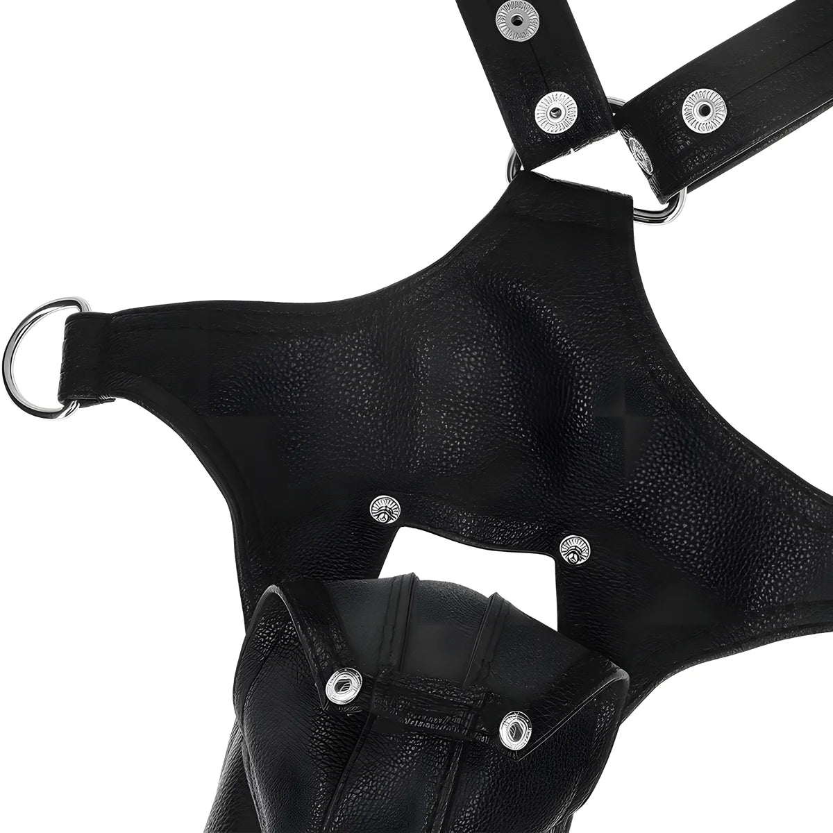 fetish submissive attitude harnais jock strap en cuir ecologique pour hommes