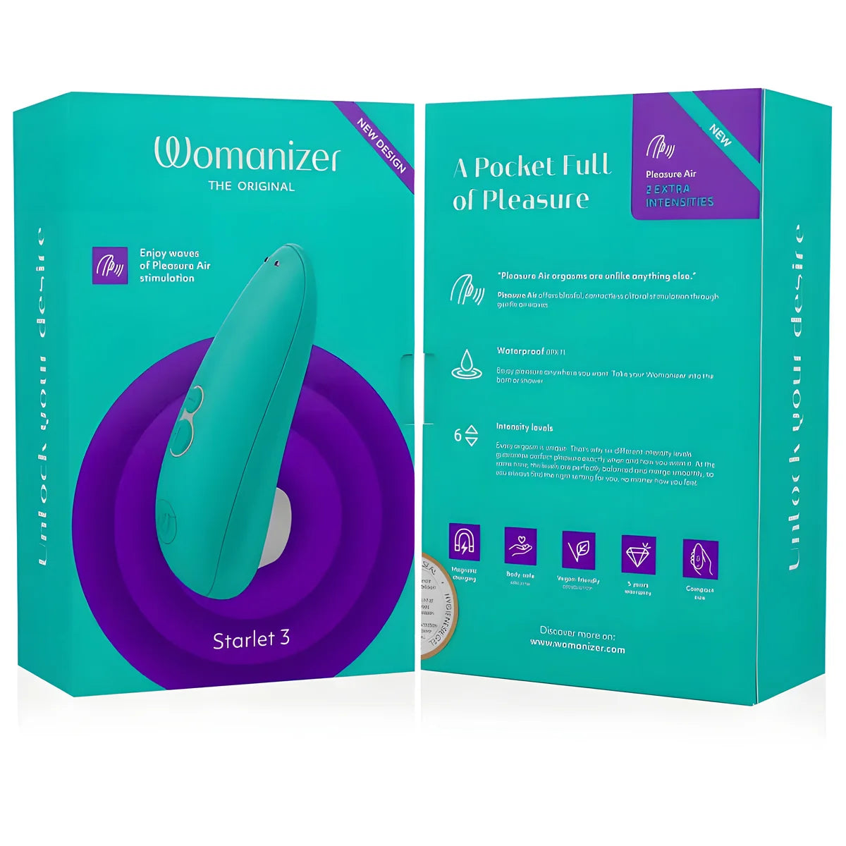 womanizer stimulateur clitoral starlet 3 turquoise