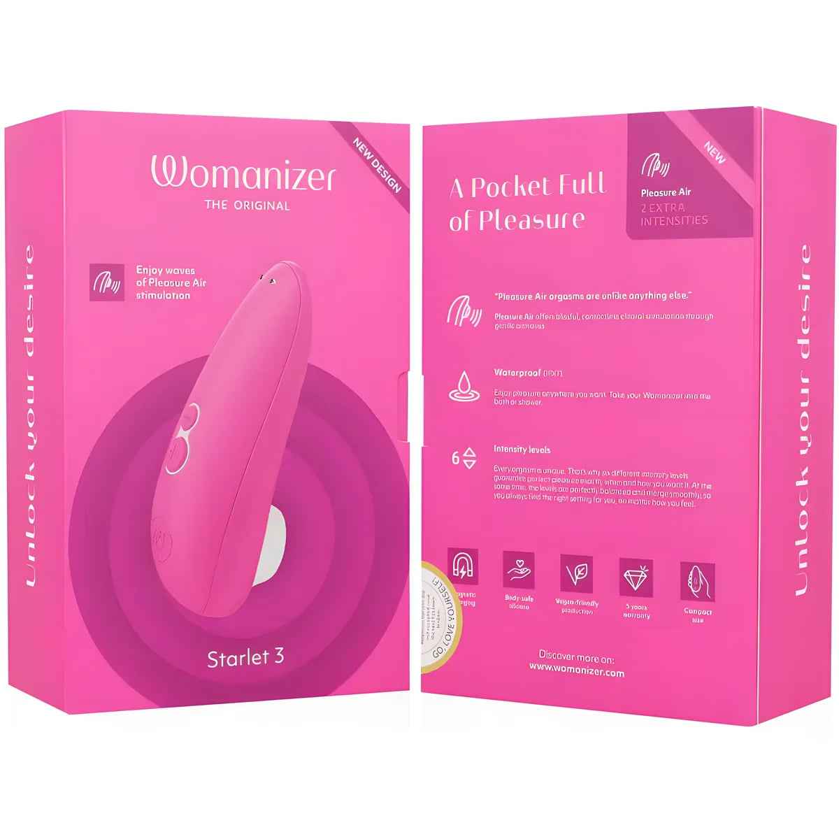 womanizer stimulateur clitoral starlet 3 rose