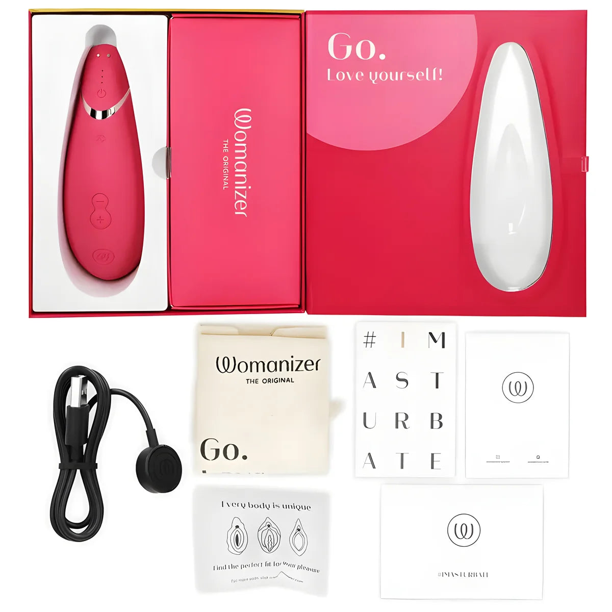 womanizer stimulateur clitoral premium 2 framboise