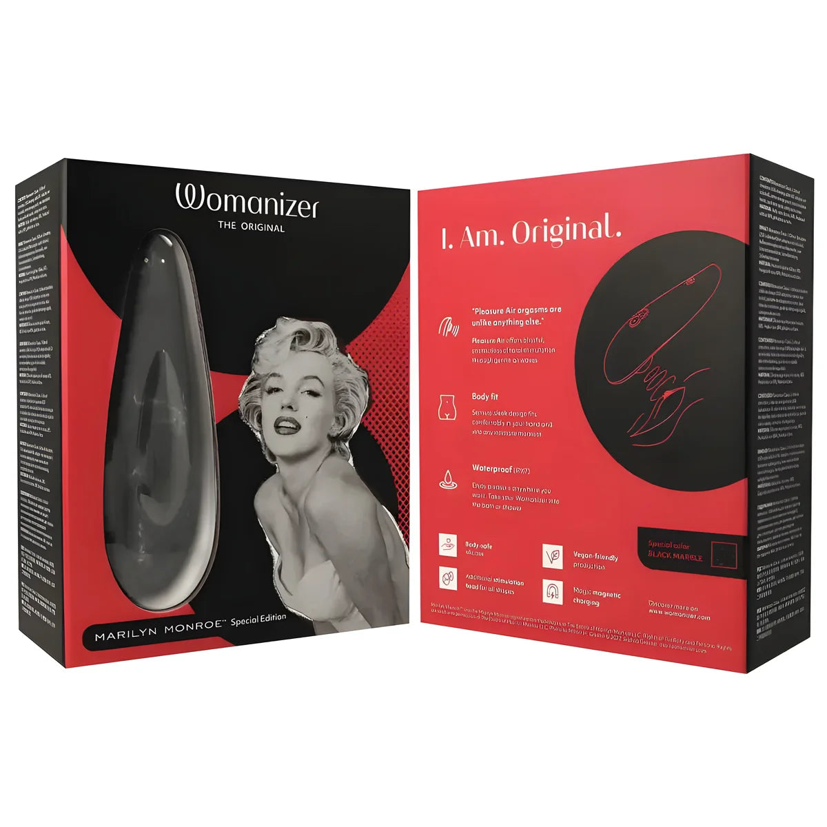 womanizer marilyn monroe classic 2 stimulateur clitoral marbre noir