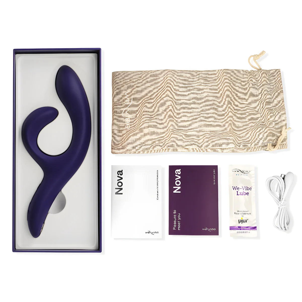 we vibe vibrateur lapin nova 3 bleu nuit