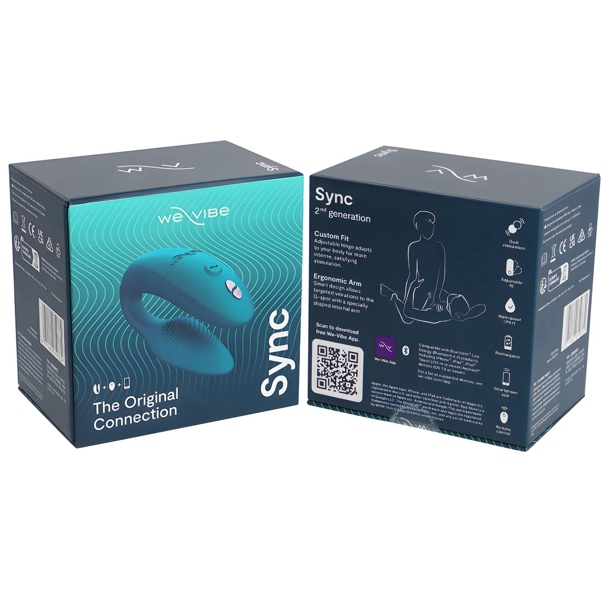 we vibe vibrateur portable sync pour couples 2eme generation vert