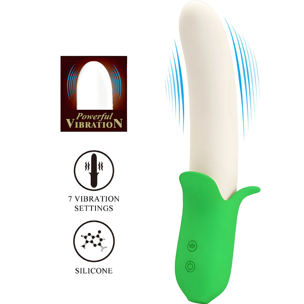 pretty love banana knight super puissance 7 vibrations en silicone