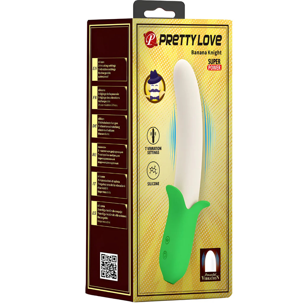pretty love banana knight super puissance 7 vibrations en silicone