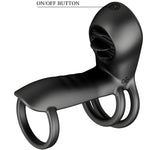 PRETTY LOVE - GAINE PÉNIS JAMMY 12 VIBRATIONS AVEC LANGUE EN SILICONE RECHARGEABLE - Vignette | Adopt1toy