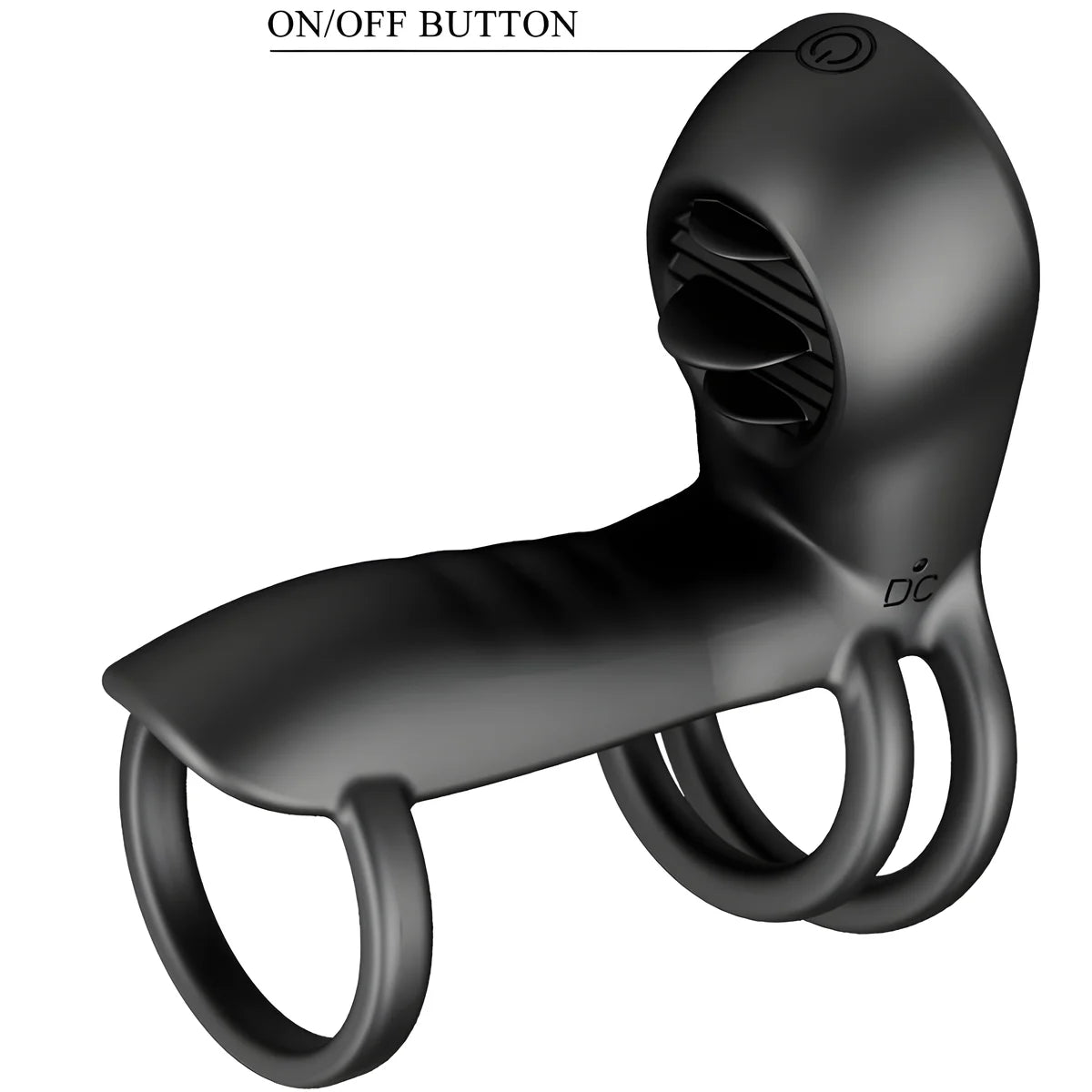 pretty love gaine penis jammy 12 vibrations avec langue en silicone rechargeable