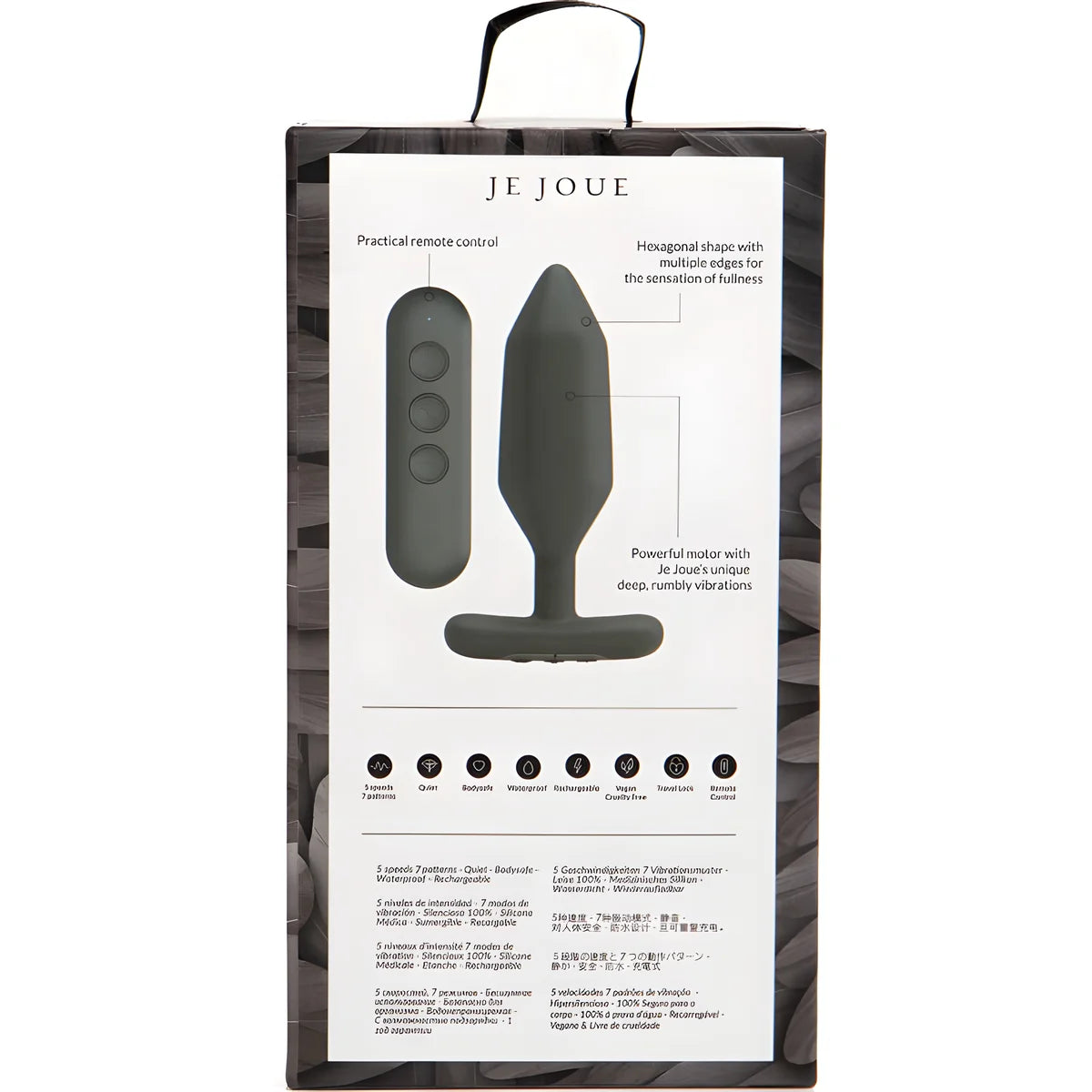je joue vibrateur plug anal onyx noir