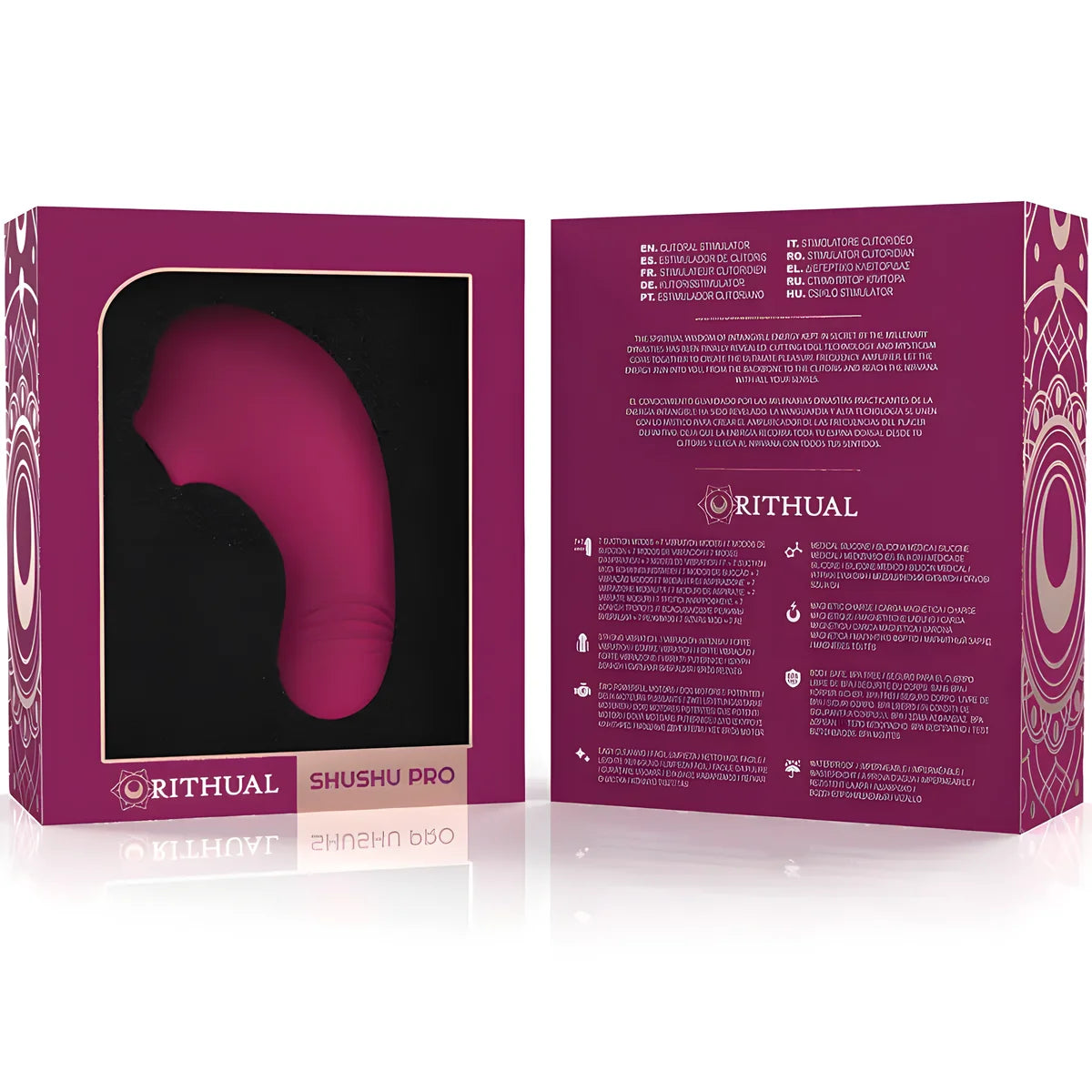 rithual stimulateur de clitoris de poche shushu pro 2 puissants moteurs dorchidees