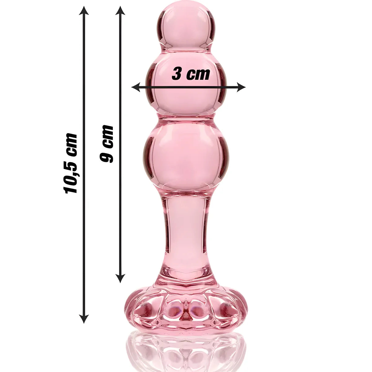 nebula series by ibiza modele 1 bouchon en verre borosilicate transparent 10 5 cm o 3 cm