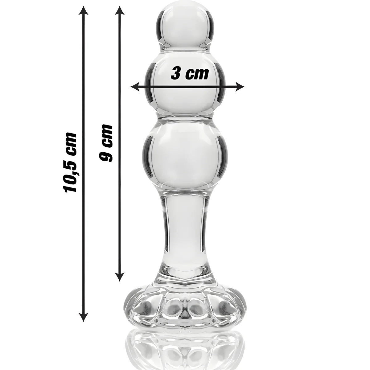 nebula series by ibiza modele 1 bouchon en verre borosilicate transparent 10 5 cm o 3 cm