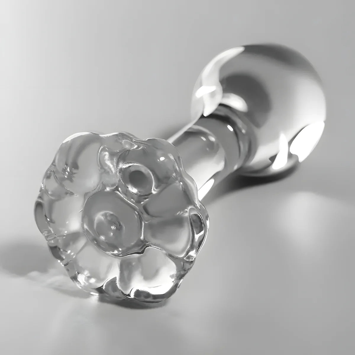 nebula series by ibiza plug anal modele 2 verre borosilicate clair 11 cm o 3 5 cm