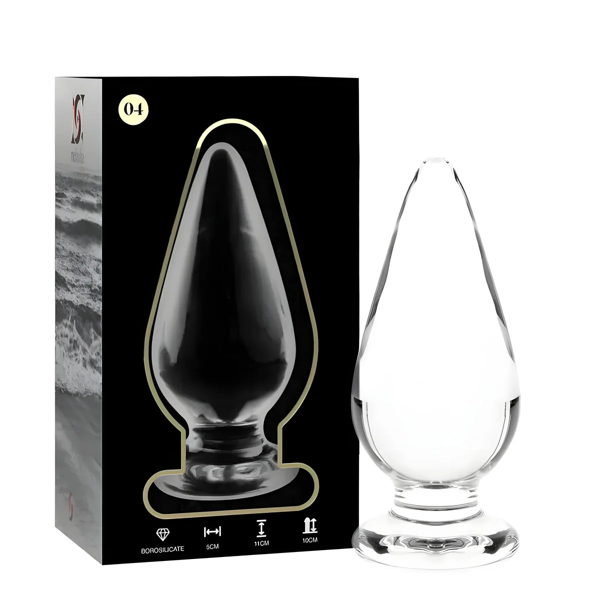 nebula series by ibiza plug anal modele 4 verre borosilicate clair 11 cm o 5 cm