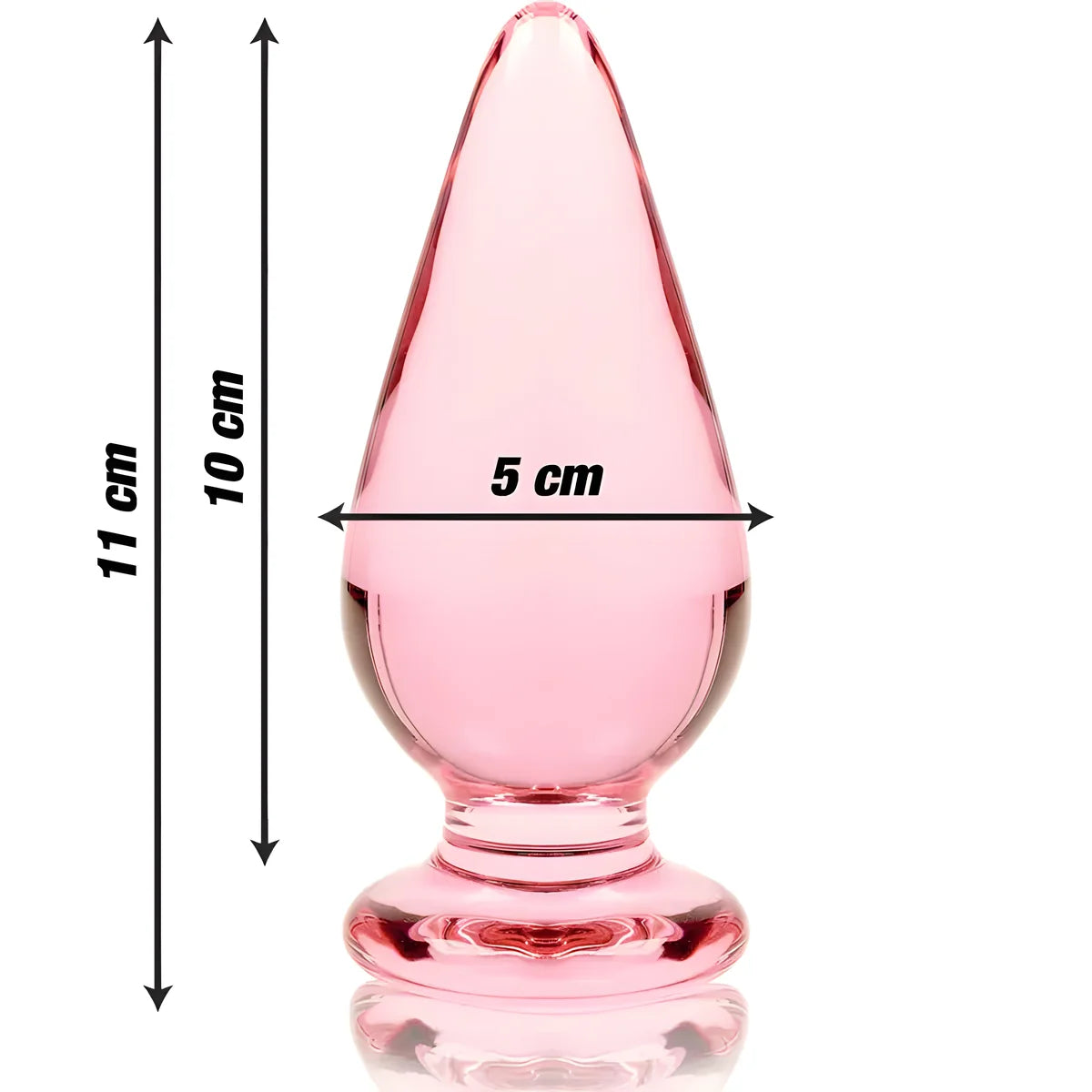 nebula series by ibiza plug anal modele 4 verre borosilicate clair 11 cm o 5 cm