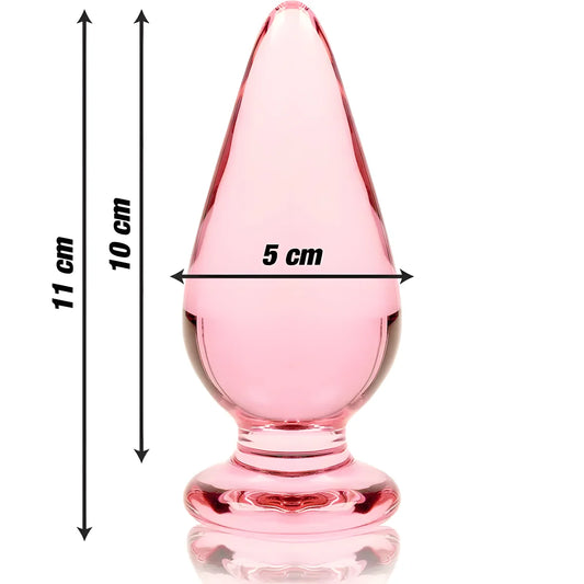 nebula series by ibiza plug anal modele 4 verre borosilicate clair 11 cm o 5 cm