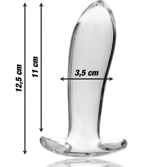 nebula series by ibiza plug anal modele 5 verre borosilicate clair 12 5 cm o 3 5 cm