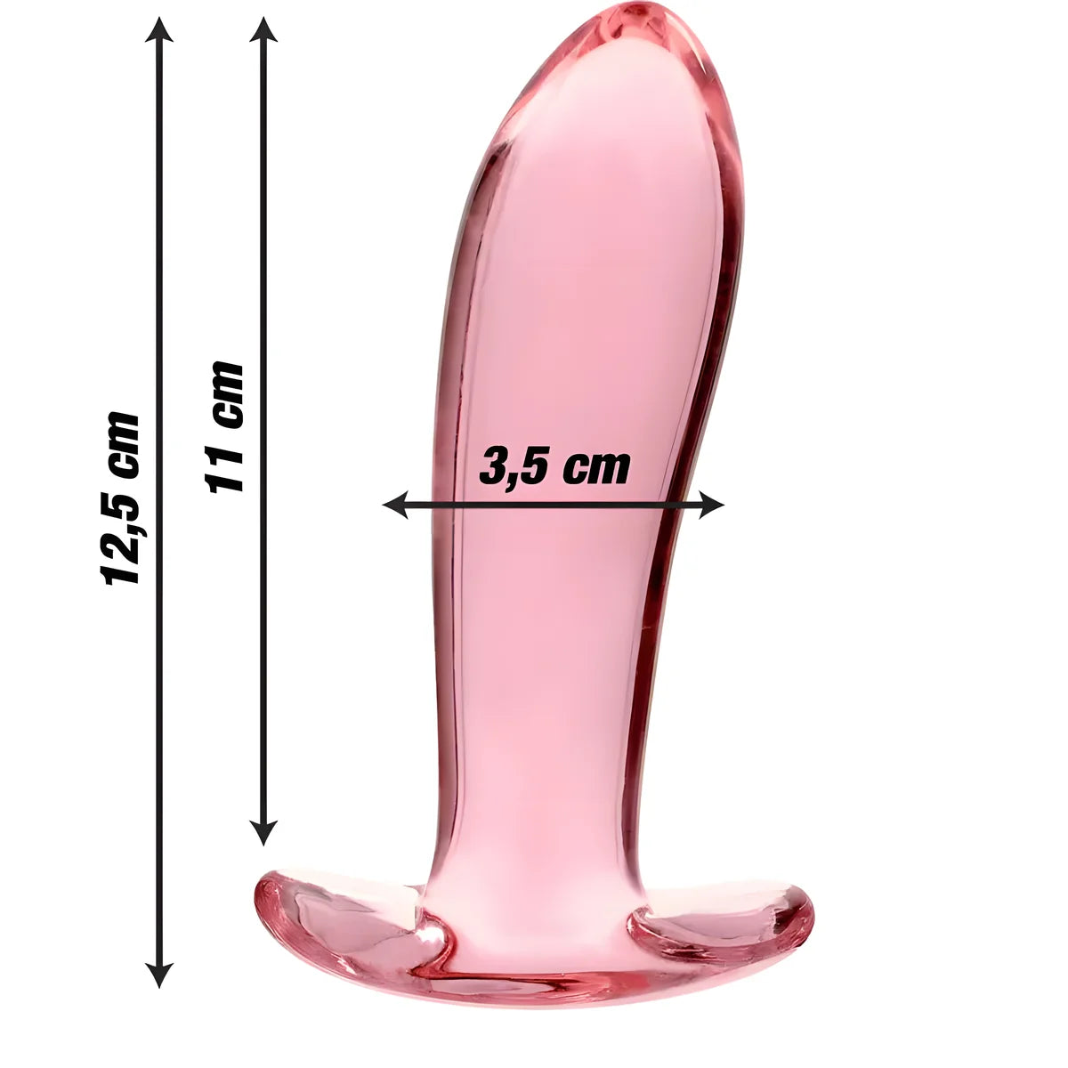 nebula series by ibiza plug anal modele 5 verre borosilicate clair 12 5 cm o 3 5 cm