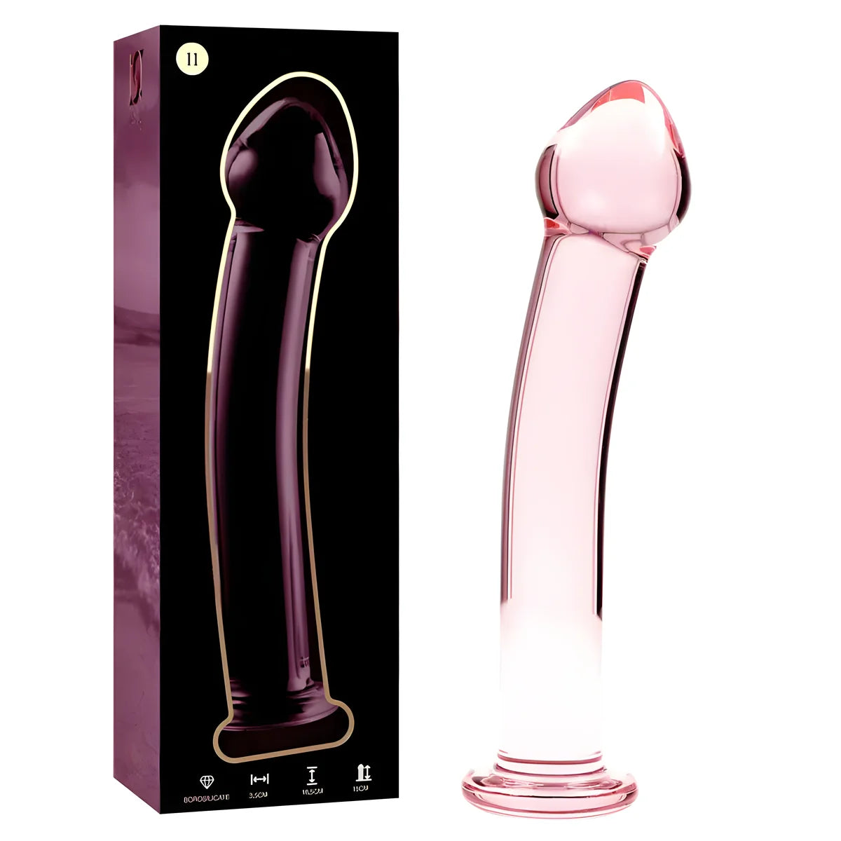 nebula series by ibiza modele 11 gode en verre borosilicate clair 16 cm o 3 cm