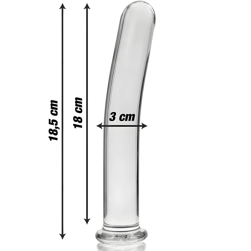 nebula series by ibiza modele 17 gode en verre borosilicate clair 18 5 cm o 3 cm