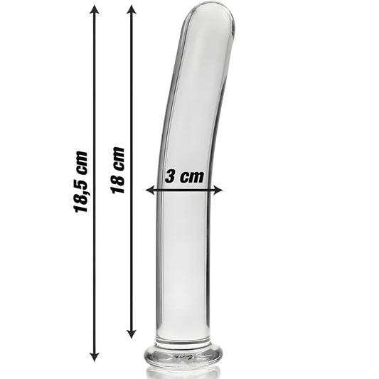 nebula series by ibiza modele 17 gode en verre borosilicate clair 18 5 cm o 3 cm