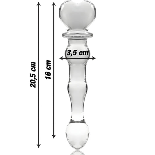 nebula series by ibiza modele 21 gode en verre borosilicate clair 20 5 cm o 3 5 cm