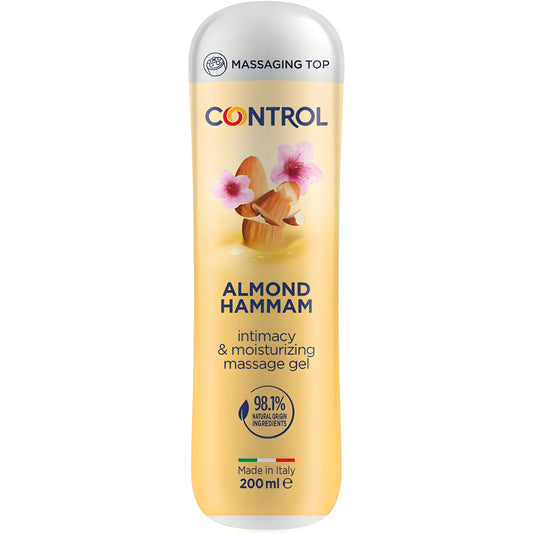 control gel de massage hammam aux amandes 3 en 1 200 ml