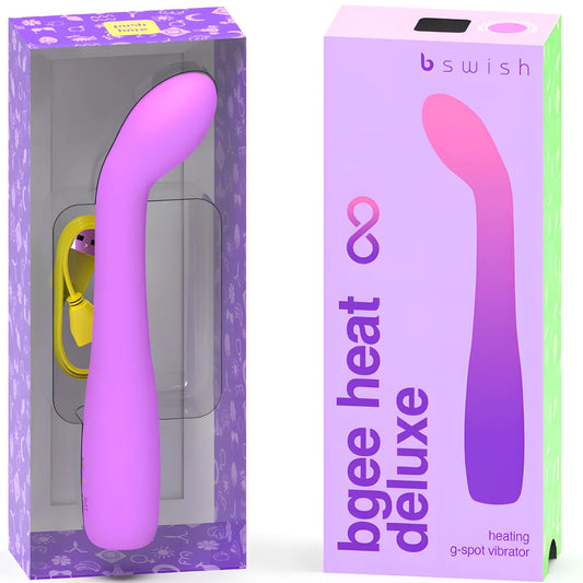 b swish vibrateur rechargeable bgee heat infinite deluxe lavande silicone