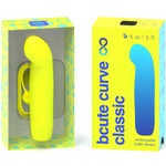 B SWISH - VIBRATEUR EN SILICONE RECHARGEABLE BCUTE CURVE INFINITE CLASSIC JAUNE - Vignette | Adopt1toy