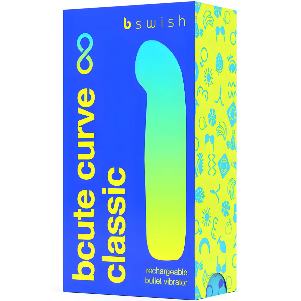 b swish vibrateur rechargeable bcute curve infinite classique bleu silicone