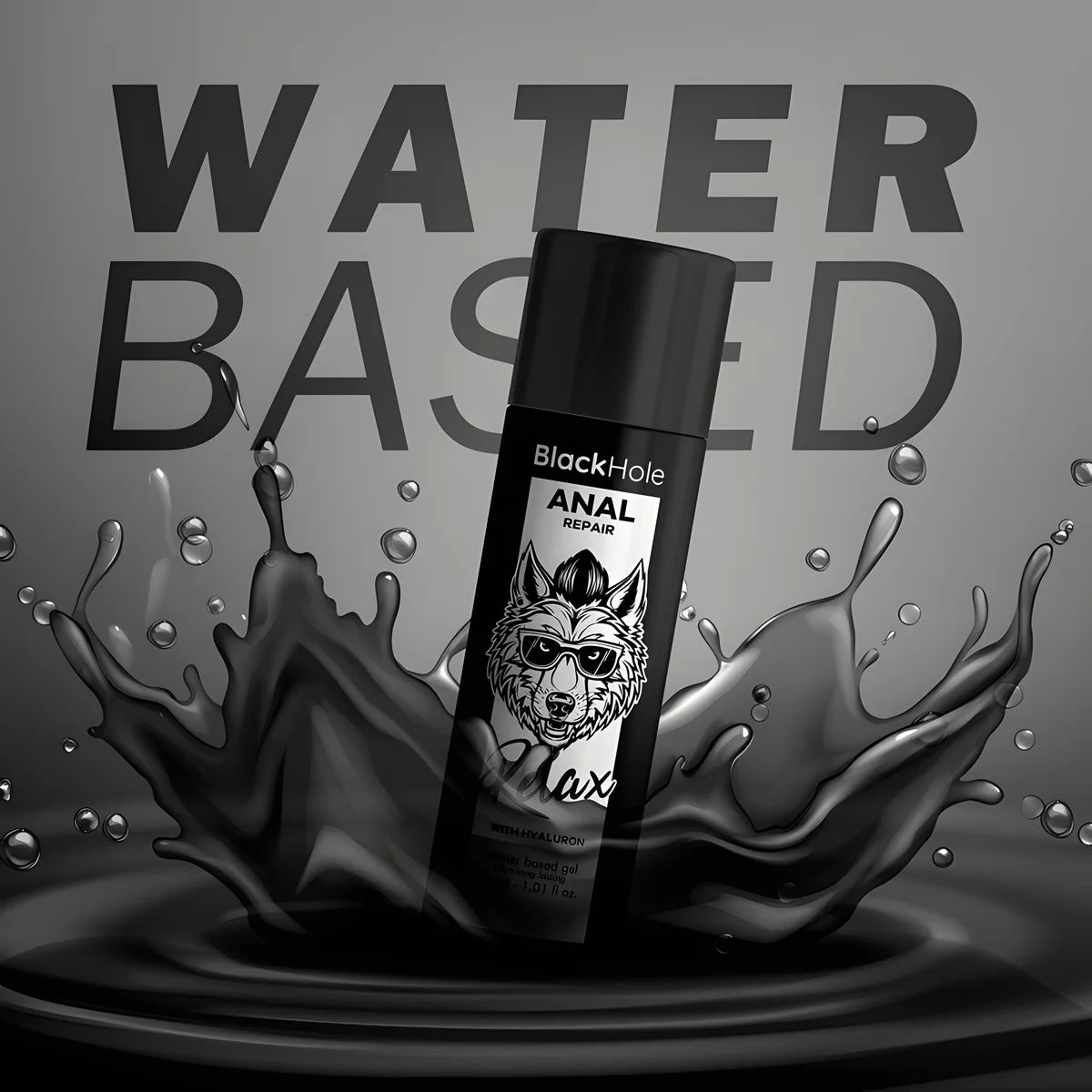 black hole reparation anal a base deau relax avec hyaluron 30 ml