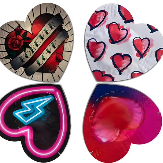 pasante preservatifs forme coeur rouge sac 144 unites