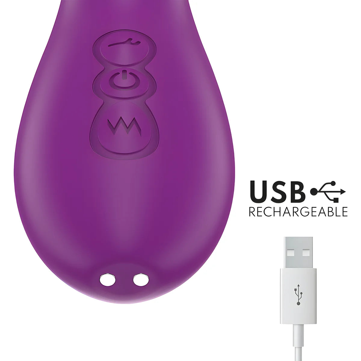 intense apolo vibrateur multifonction rechargeable 7 vibrations avec langue oscillante violet