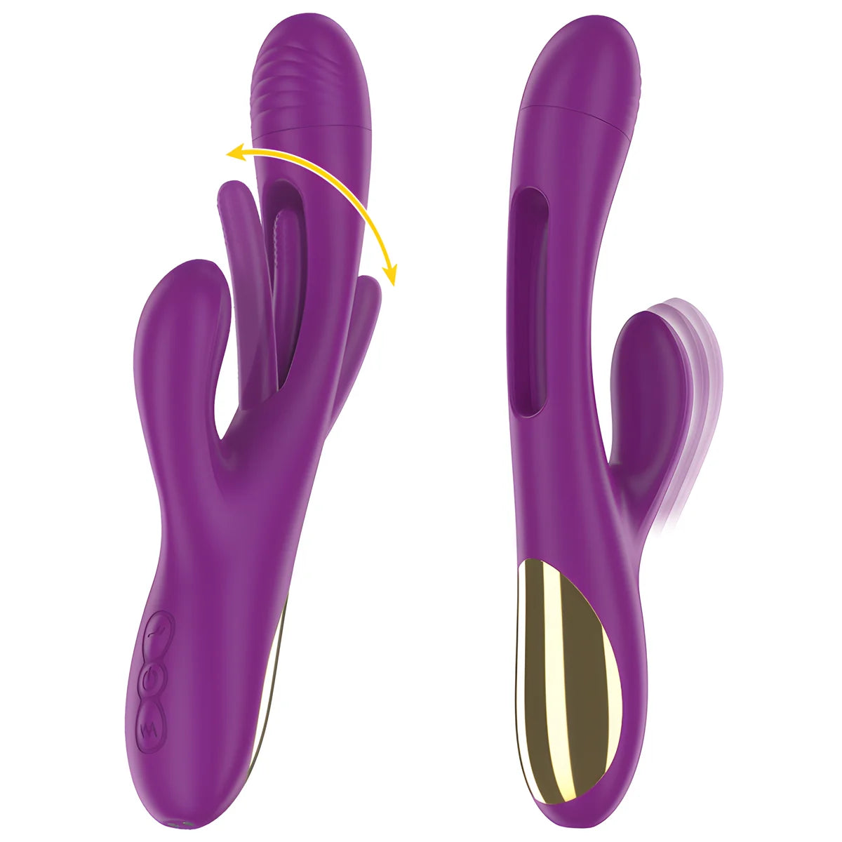 intense apolo vibrateur multifonction rechargeable 7 vibrations avec langue oscillante violet