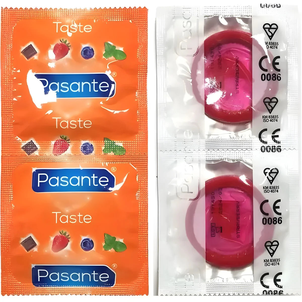 pasante preservatifs saveur fraise sac 144 unites